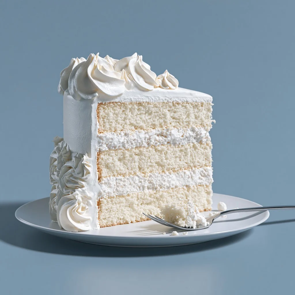 A slice of cream cake